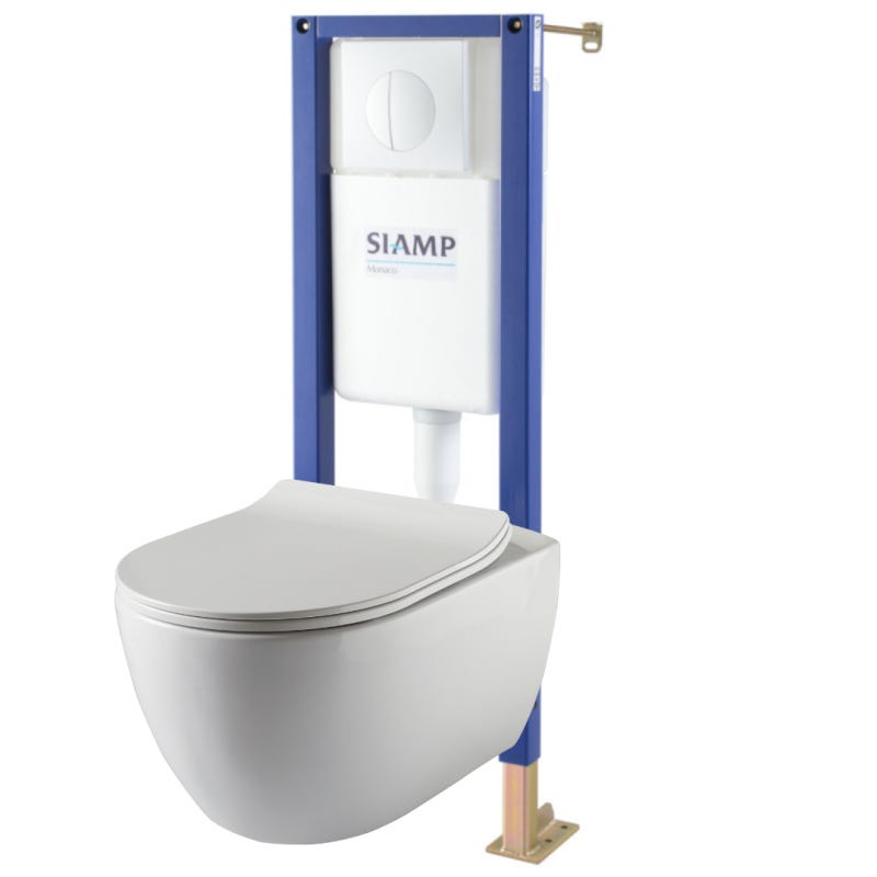 Mécanisme chasse d'eau batis-supports wc sensea, siamp SIAMP Pas