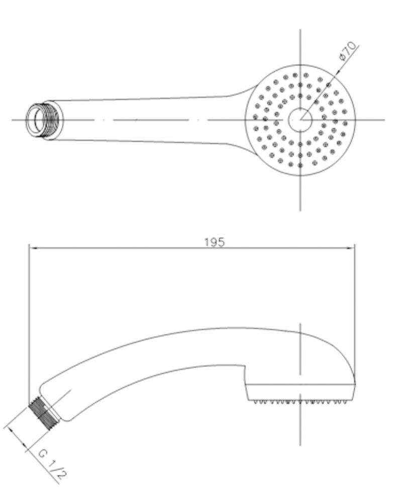 Ensemble de douche mural Ancoflash chrome 1 jet Leroy Merlin