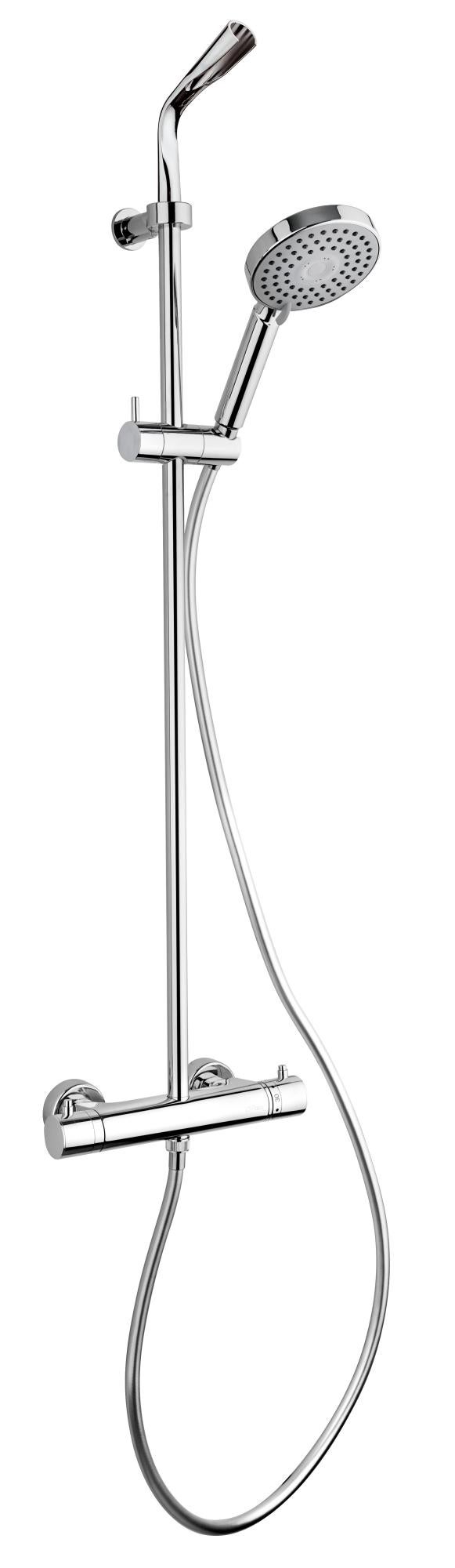 Combiné colonne de douche Ventus 120 finition chromé Leroy Merlin