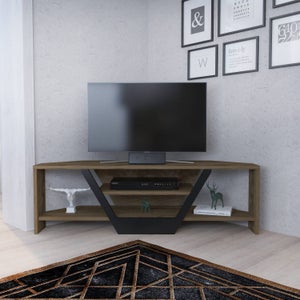 Meuble TV 120 cm KAWIN noir