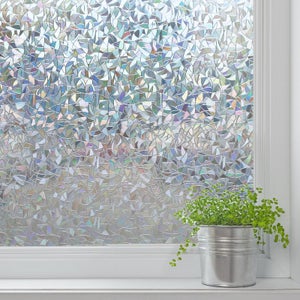 [casa.pro] Film anti-regards statique adhésif fenêtre film de verre dépoli  (1 m x 2 m)