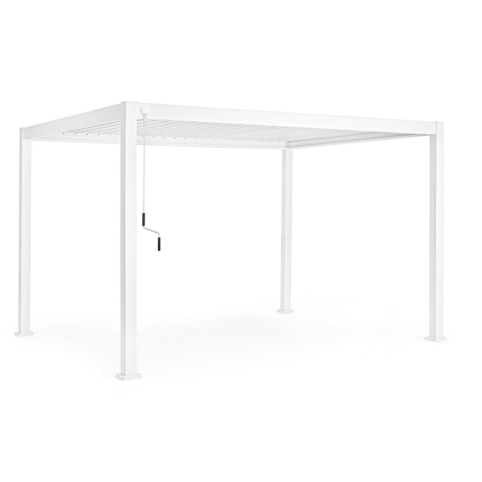 Gazebo pergola Bioclimatica con struttura in alluminio, tetto lamellare
