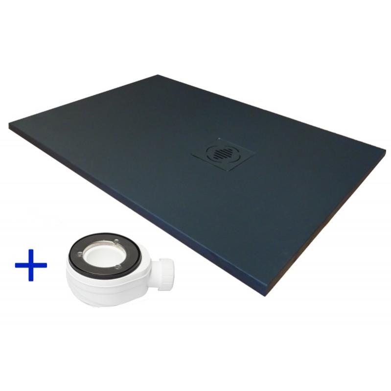 Receveur de douche resine NATURAL PRO Noir Ral 9005 80X120 Leroy Merlin