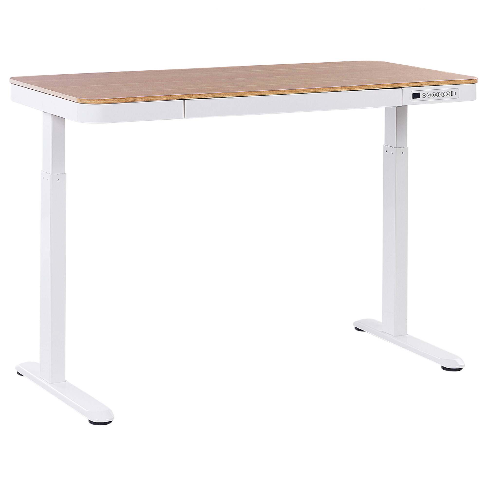 Scrivania Elettrica Regolabile JUMMICO - 100x60 Cm, Funzione Memoria, Colore Beige - Foto 4