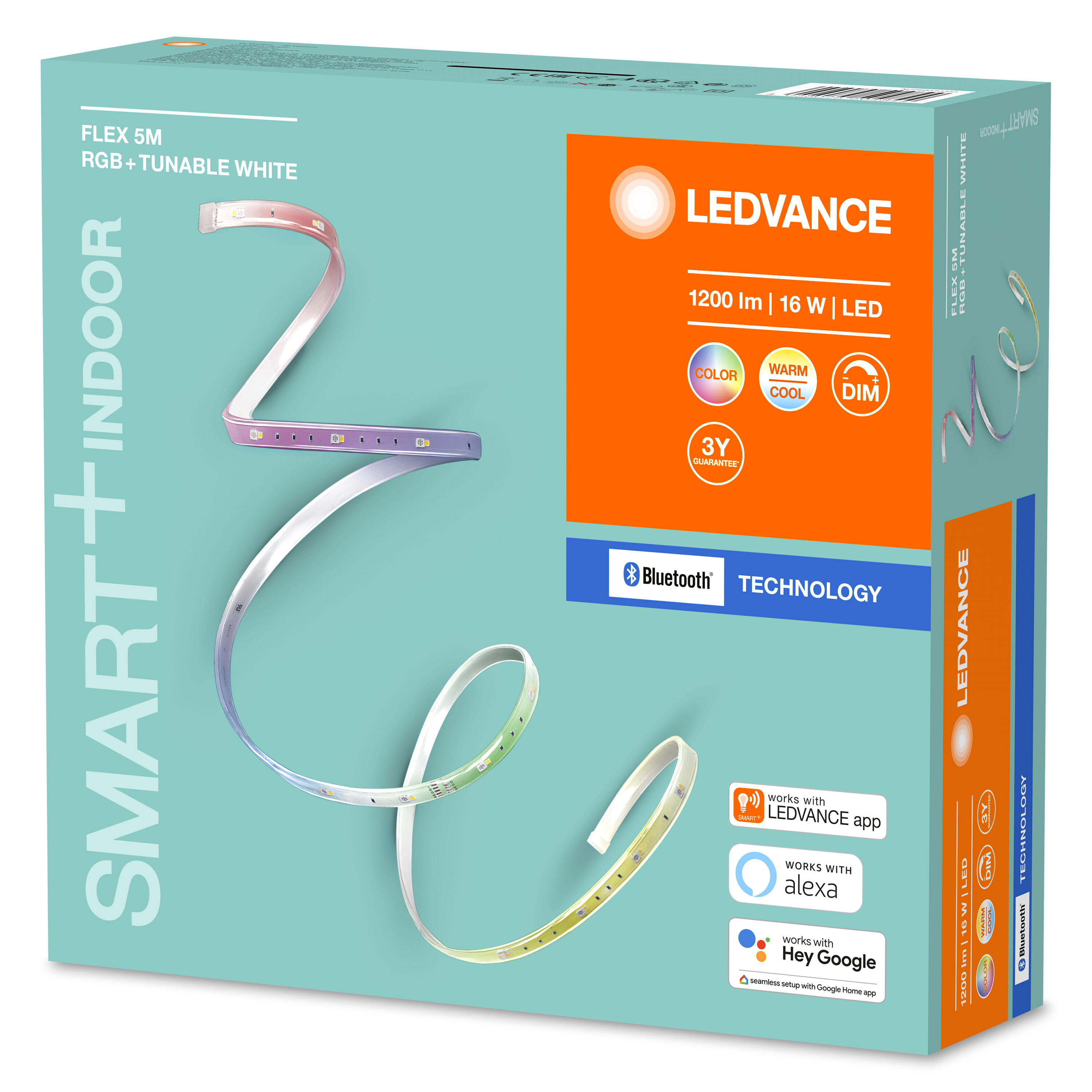 LEDVANCE Ruban LED intelligent LED adapté à toutes surfaces, SMART+