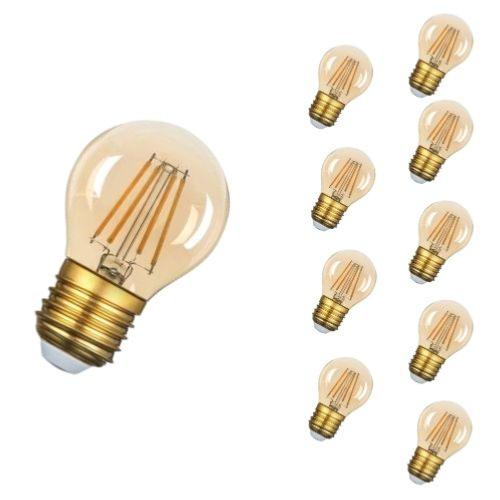 Ampoule E27 Led Filament 4w G45 240° Dimmable Pack De 10 Blanc