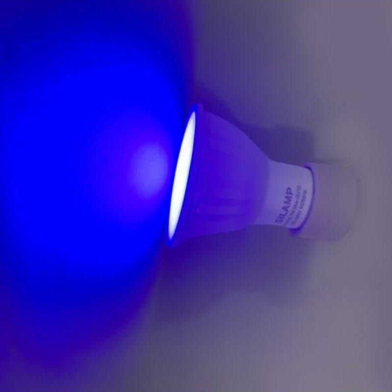 Ampoule LED GU10 7W 220V - Rouge - SILUMEN