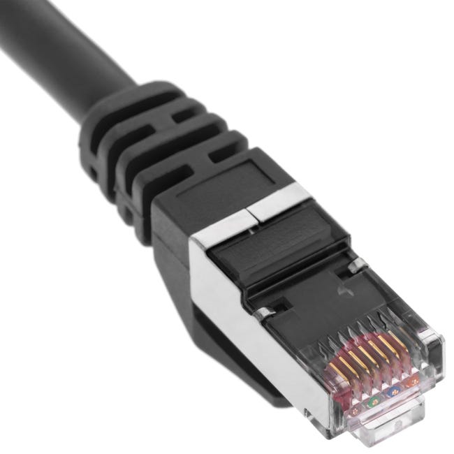 BeMatik Cable de Red SFTP RJ45 Cat.8 25cm Azul
