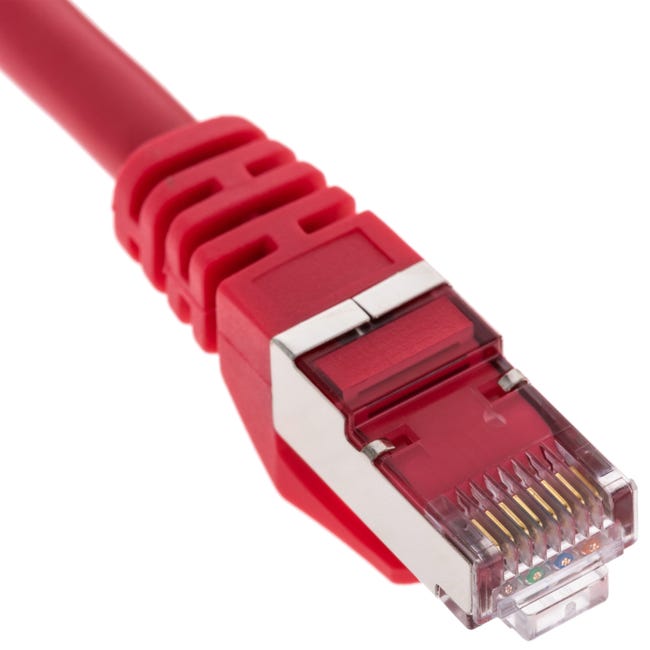 Cavo Lan Ethernet Utp Rj-45 Patch Di Rete Internet Rosso 2m 2 Metri Prolunga Pc 92586114 - Foto 11