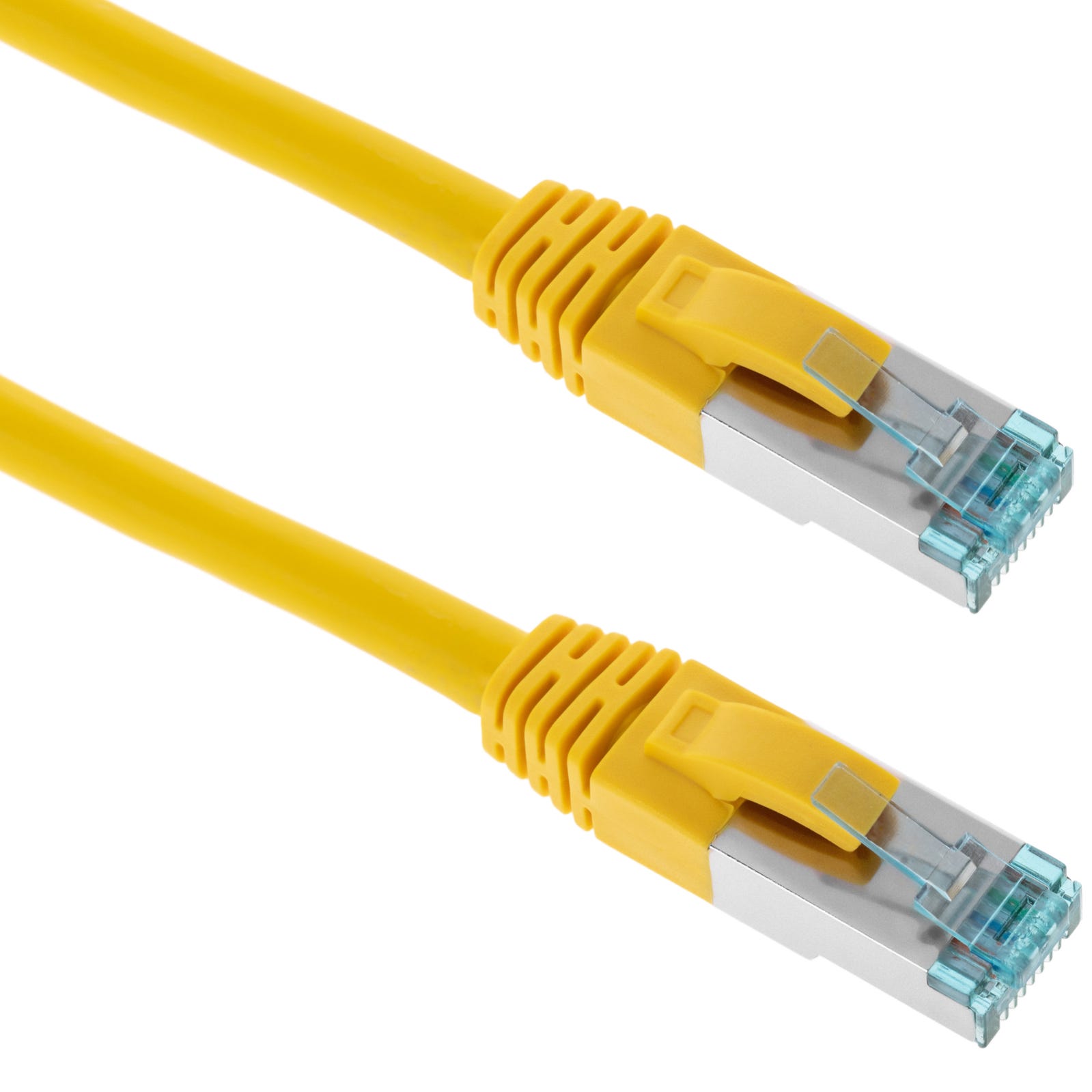 Câble réseau Ethernet FTP Cat.7 jaune 0,5 m | Leroy Merlin