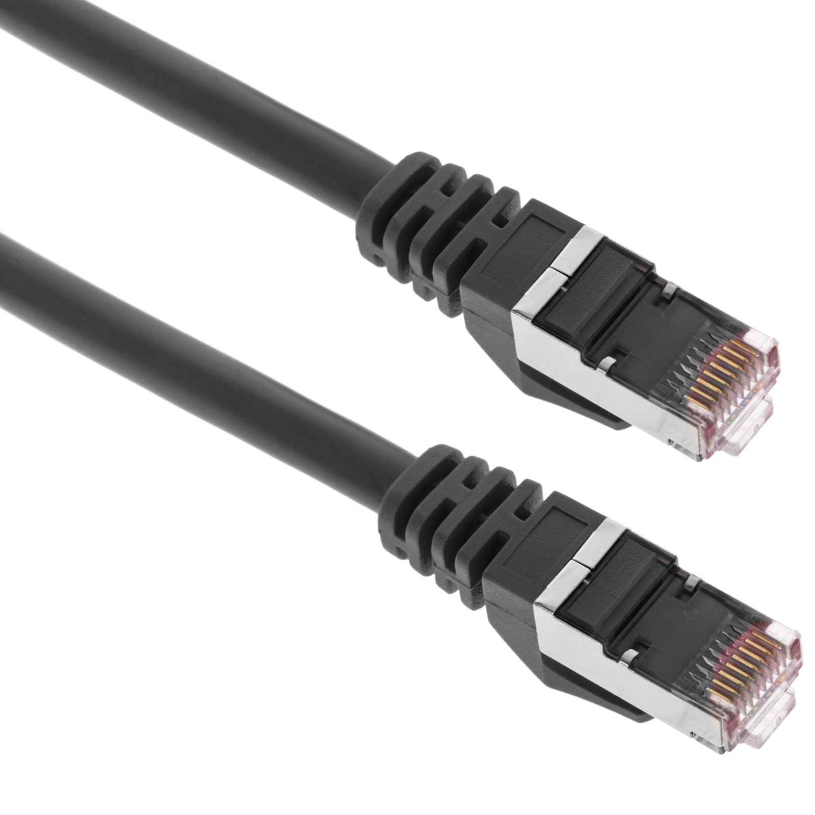 Câble réseau Ethernet FTP Cat.6a noir 2 m - 3