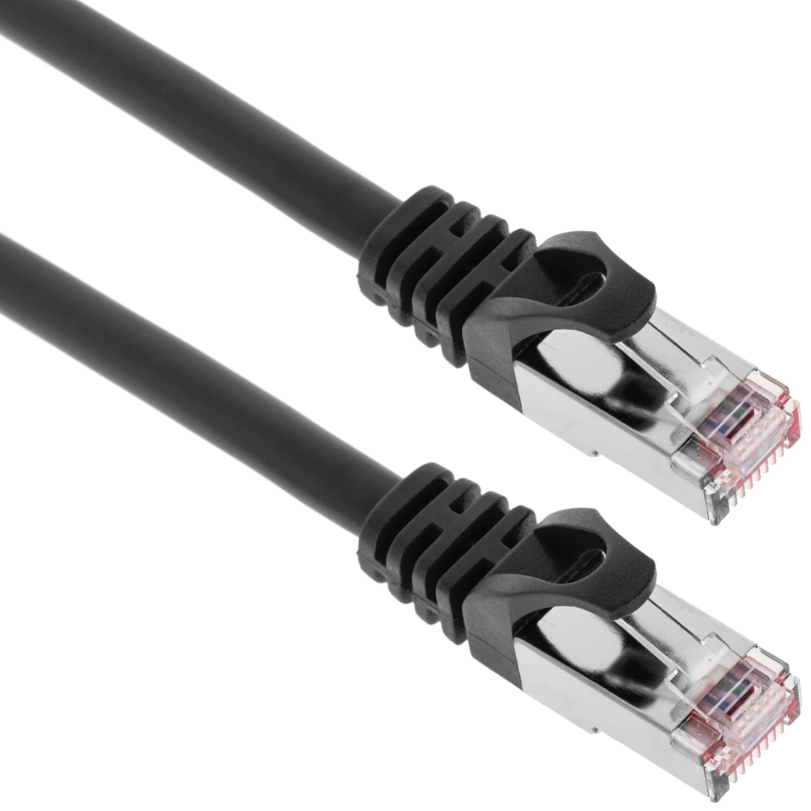 Câble Informatique Câble réseau Ethernet FTP Cat.6a noir 2 m | Leroy Merlin