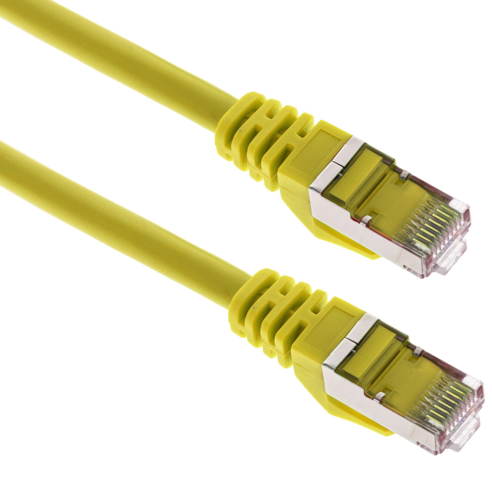 Câble réseau Ethernet FTP Cat.6a jaune 0,25 m - 3