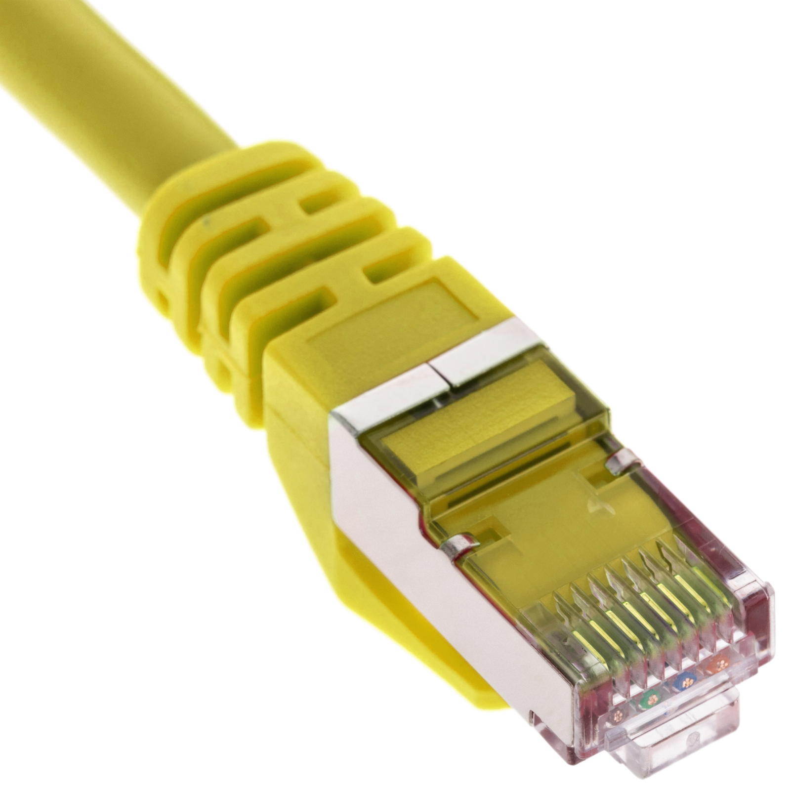 Câble réseau Ethernet FTP Cat.6a jaune 0,25 m - 2