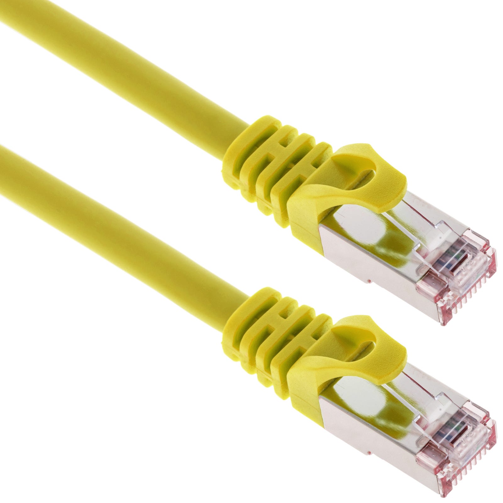 Câble réseau Ethernet LAN FTP RJ45 Cat.6a rouge 25cm