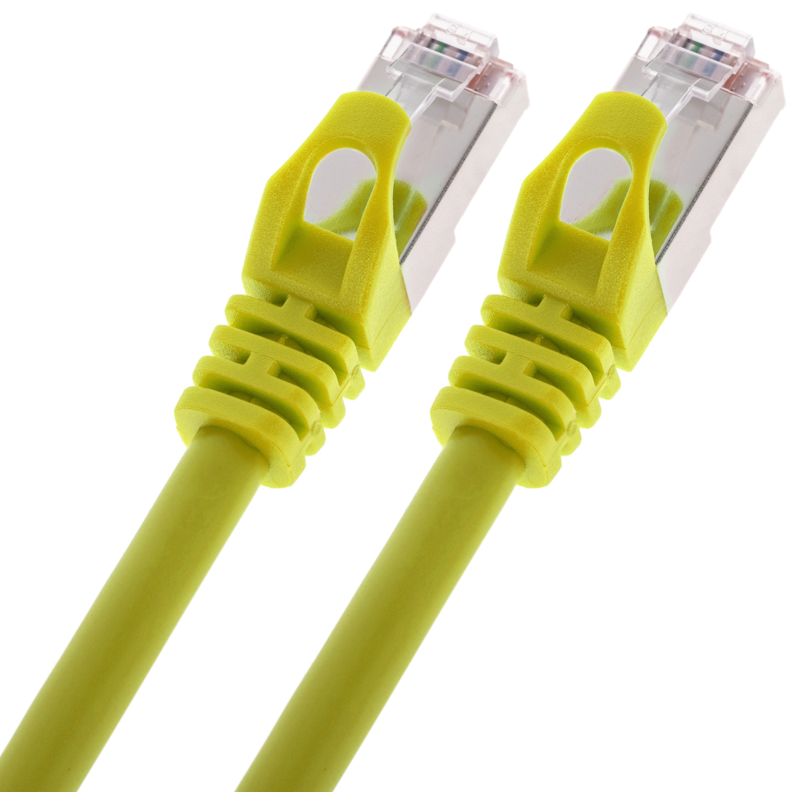 Câble réseau Ethernet FTP Cat.6a jaune 0,25 m - 5