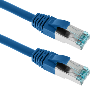 Câble réseau/ethernet Plat RJ45 LAN mâle/mâle Cat6 bleu avec blindage UTP  10 mètres - SEDEA - 913079
