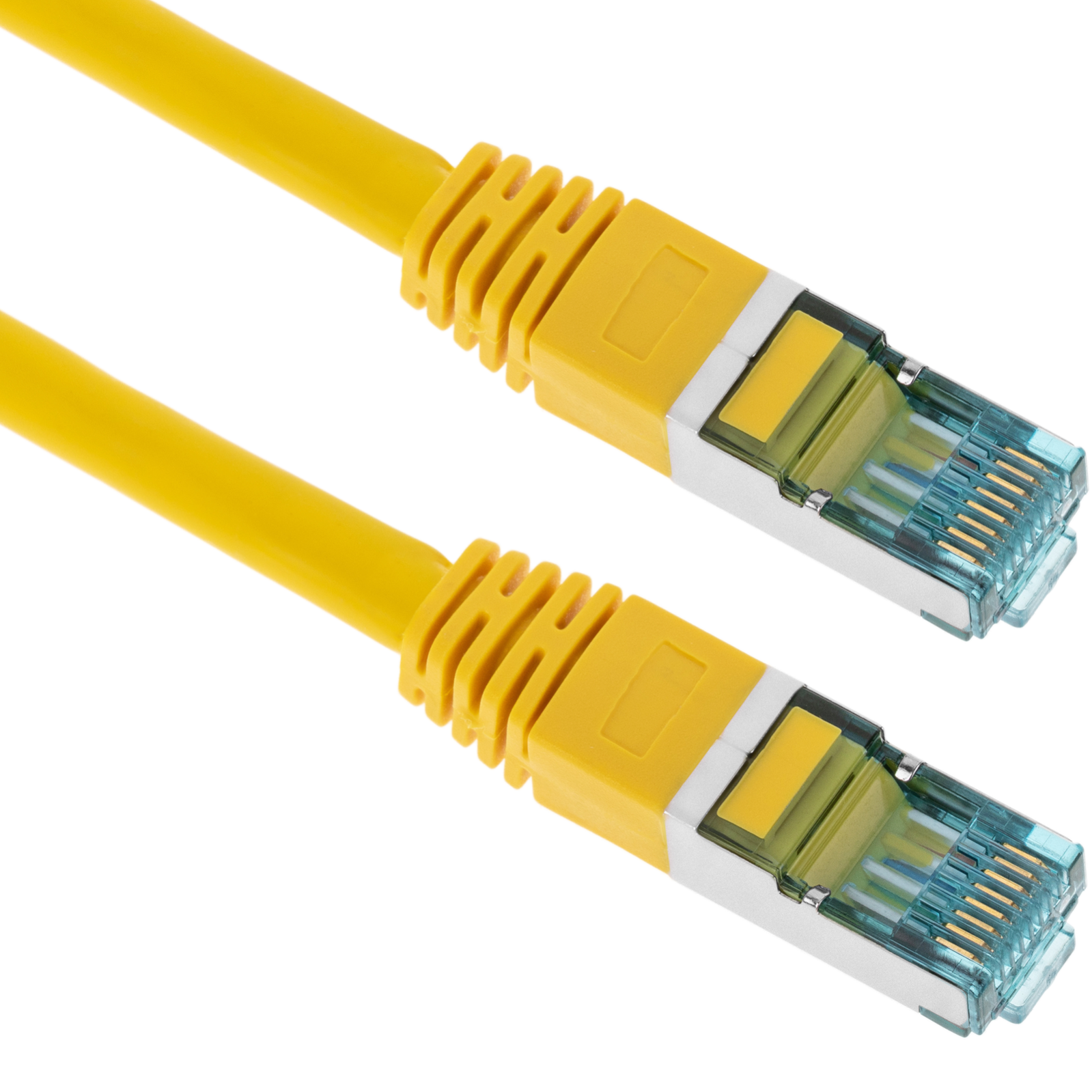 Câble réseau Ethernet FTP Cat.7 jaune 1 m - 3