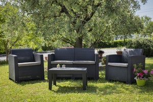 Set Arredo Giardino Color Grigio Giove 