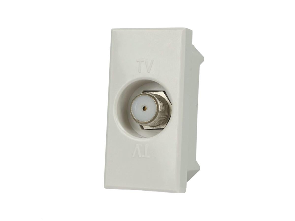 Presa F, 12 Pezzi Connettore F Modulo Keystone, Collegamento Del Cavo TV SAT A Patch Panel Modulari O Scatole Di Giunzione, Per Cavi D'antenna Coassiali, Custodia In Plastica, Argento