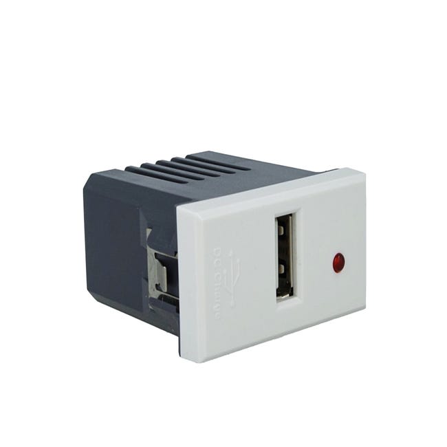 Caricatore USB Da Muro 5V 2A Con Display LED, Universale 3 Porta