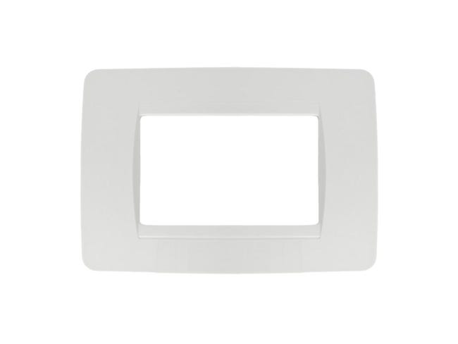 Placca 3 posti nero compatibile Living International Placca 3 posti nero compatibile Living International