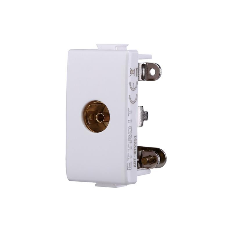 Gloca Set Mit 2 TV-Steckern – Männlich, Pass-through, Kompatibel Mit Matix-Serie, Weiß, 50x50x70 Mm