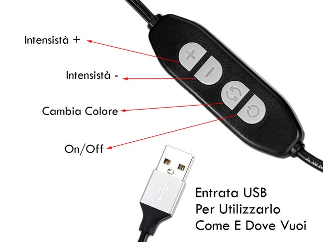 Lampe à lampe à LED pour moniteur moniteur PC ordinateur de télévision  ordinateur 5V USB CCT Protection oculaire réglable dimmable