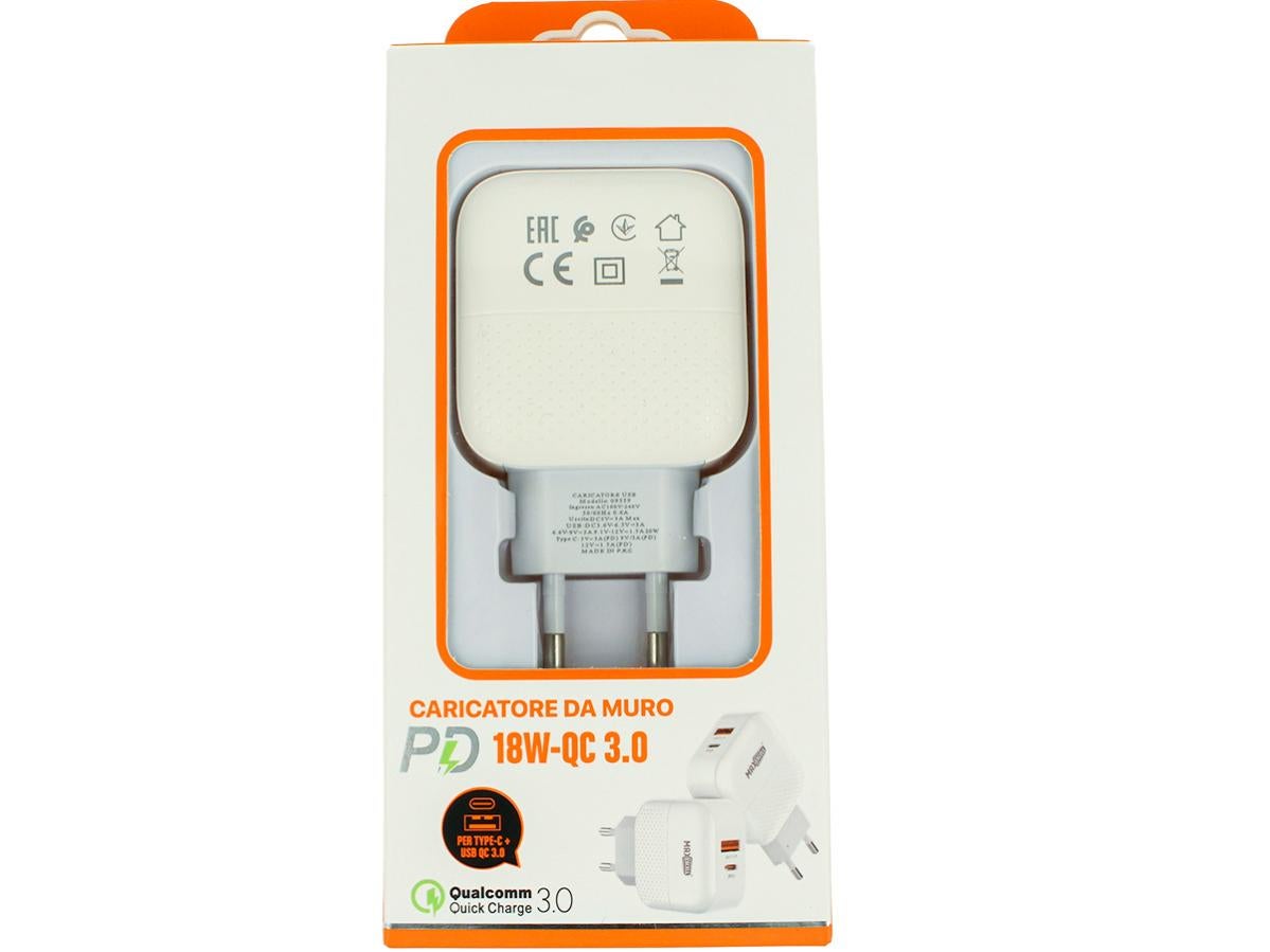 Caricatore Da Muro Vida IT 12W Con Cavo, USB Veloce, Spina Europea, Nero - Foto 2