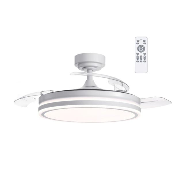 Ventilatore da soffitto con illuminazione telecomando dimmerabile plafoniera camera da letto lampada in legno, avanti/indietro, 3 velocità, timer dimmerabile, 30W 2250lm bianco caldo/bianco freddo, Dx Ventilatore da soffitto con illuminazione telecomando dimmerabile plafoniera camera da letto lampada in legno, avanti/indietro, 3 velocità, timer dimmerabile, 30W 2250lm bianco caldo/bianco freddo, Dx