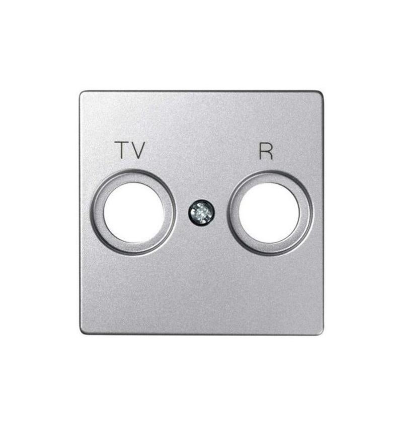 RiteAV Placca Da Parete Per TV Con 2 Interruttori Decorativi: Connessione Senza Utensili, Femmina-Femmina, 15 Amp Light Almond, Viti Incluse, Ideale Per Impianti Domotici