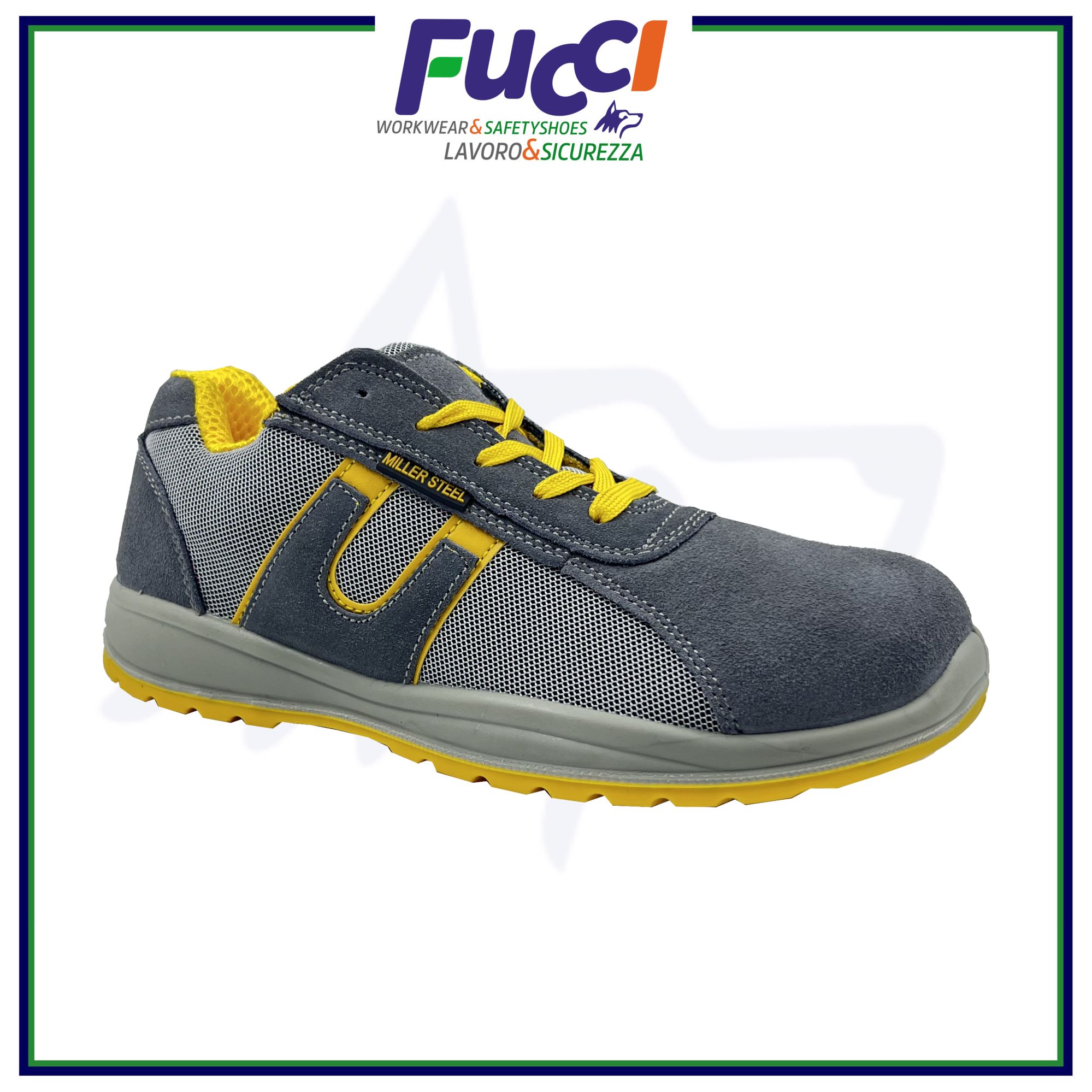 Scarpe antinfortunistica Uomo Donna S1P SRC Miller Steel Scarpe da lavoro basse N 40 Leroy Merlin