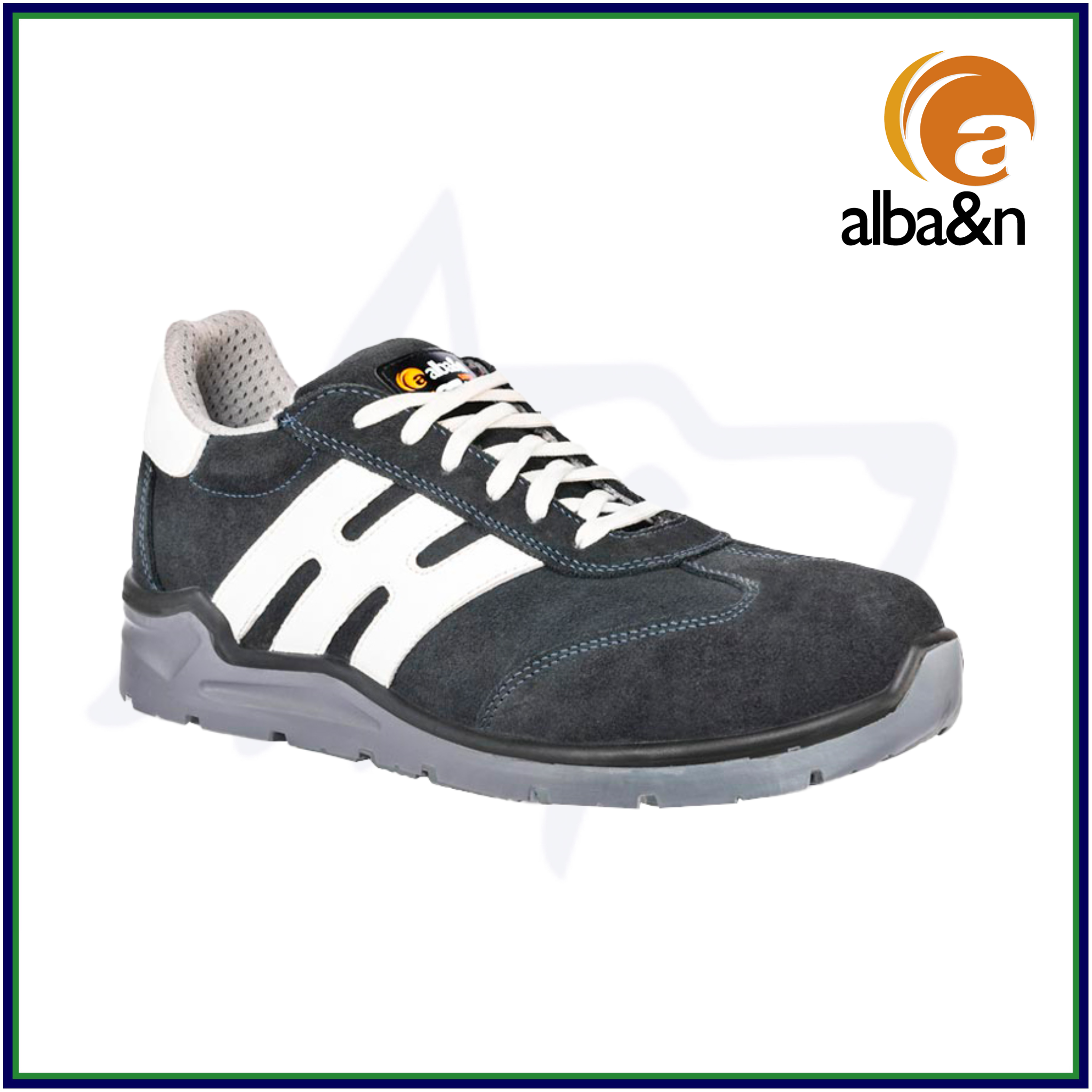 Scarpe antinfortunistica Uomo S1P SRC Alba&n Scarpe da lavoro basse leggere  blu N° 45