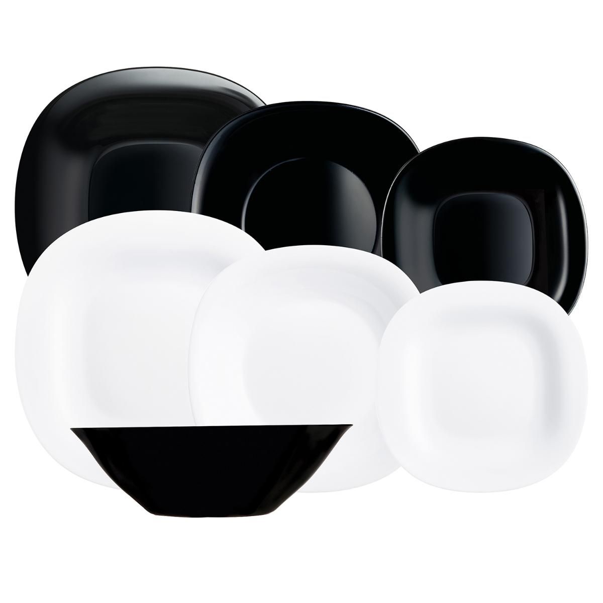 Vajilla blanca y negra luminarc hotsell