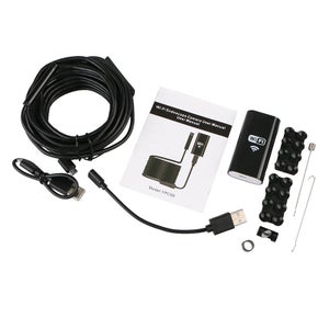 Telecamera endoscopica endoscopio USB 4Led cavo 10m Flessibile sonda camera