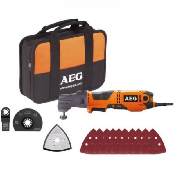 AEG POWERTOOLS Multitool 300 Watts + lames & accessoires Leroy Merlin