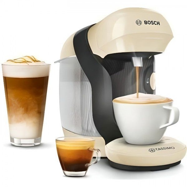 Machine A Cafe Multi Boissons Compacte Tassimo Style Bosch Tas1107 Coloris Vanille 40 5336