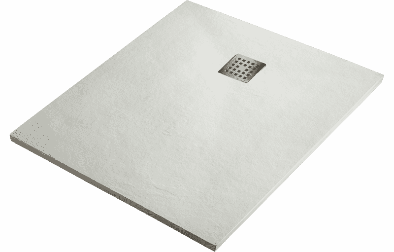 Plato de ducha resina sintextone mod. pacifico blanco ral 9003 80 cm ancho