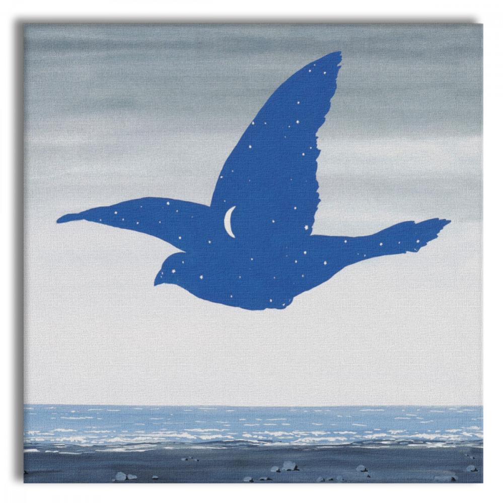 RENE MAGRITTE LA PROMESSA Quadro Stampato Su Canvas E Montato Su