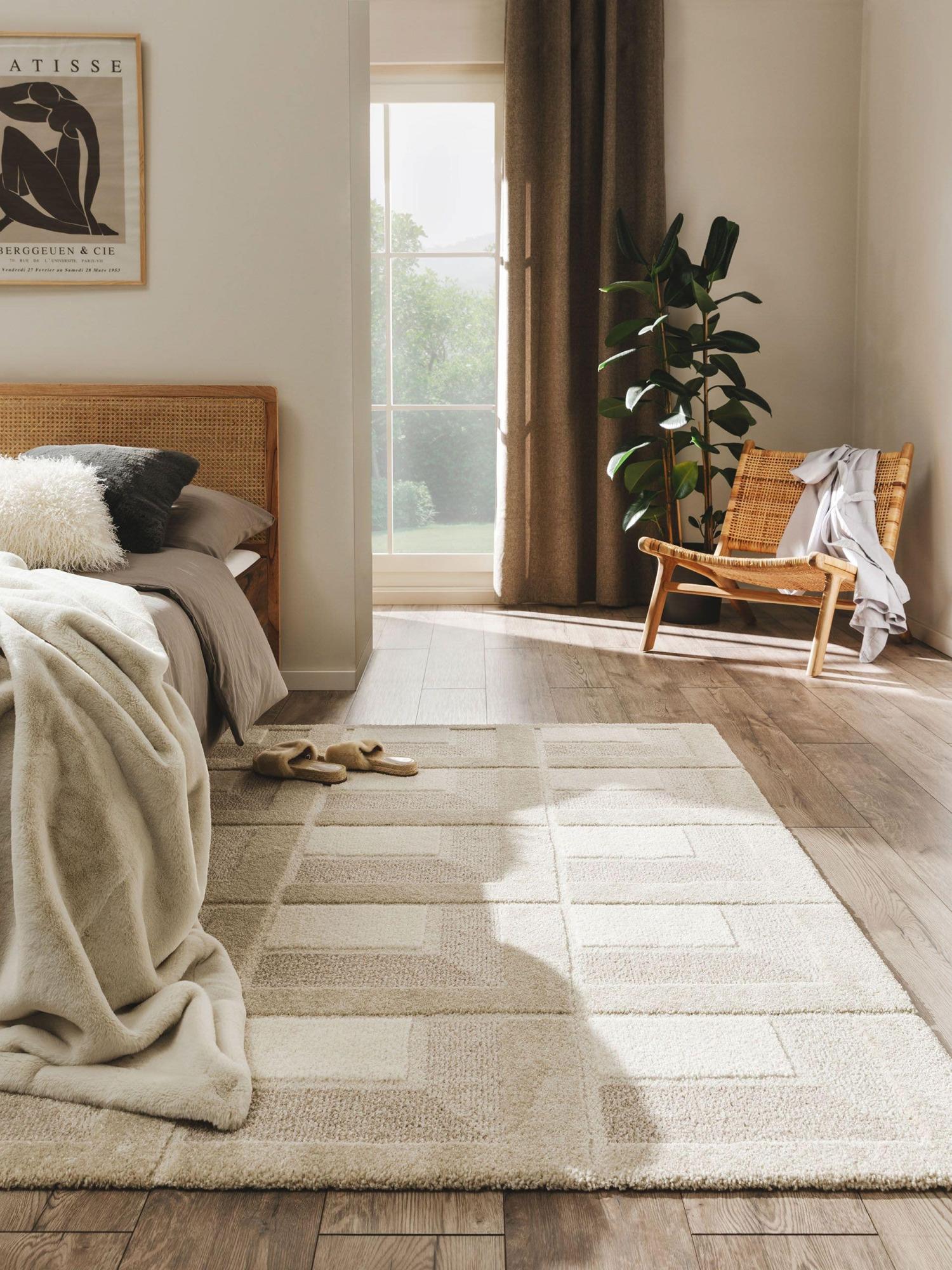 BENUTA - Tapis crème/beige 140x200 cm | Leroy Merlin