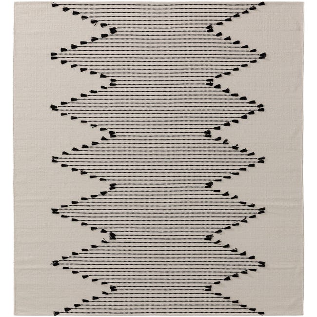 BENUTA - Alfombra de algodón gris claro 200x300 cm