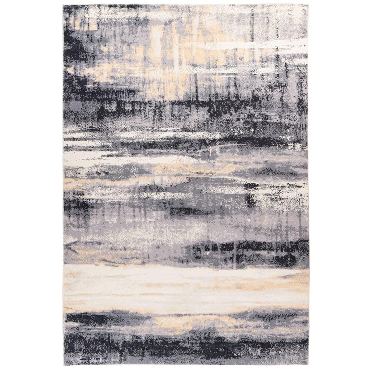 TAPIS DE SALON-120X180CM-EN POLYESTER SHAGGY-GRIS TAPIS DE SALON-120X180CM-EN POLYESTER SHAGGY-GRIS