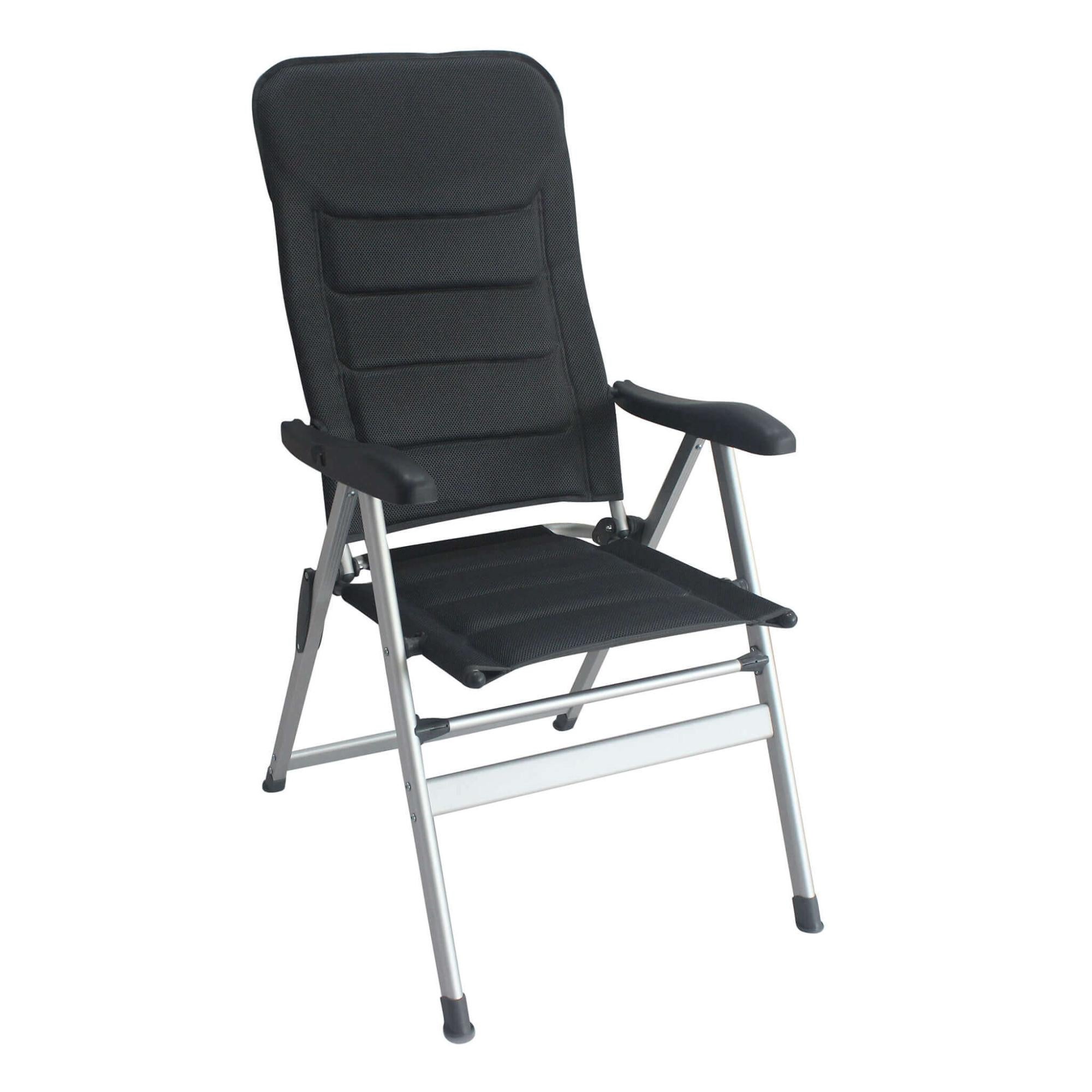 Milani Home Sdraio Pieghevole In Alluminio E Textilene Blu, Per Campeggio, Spiaggia, Piscina E Giardino, Portata 100 Kg