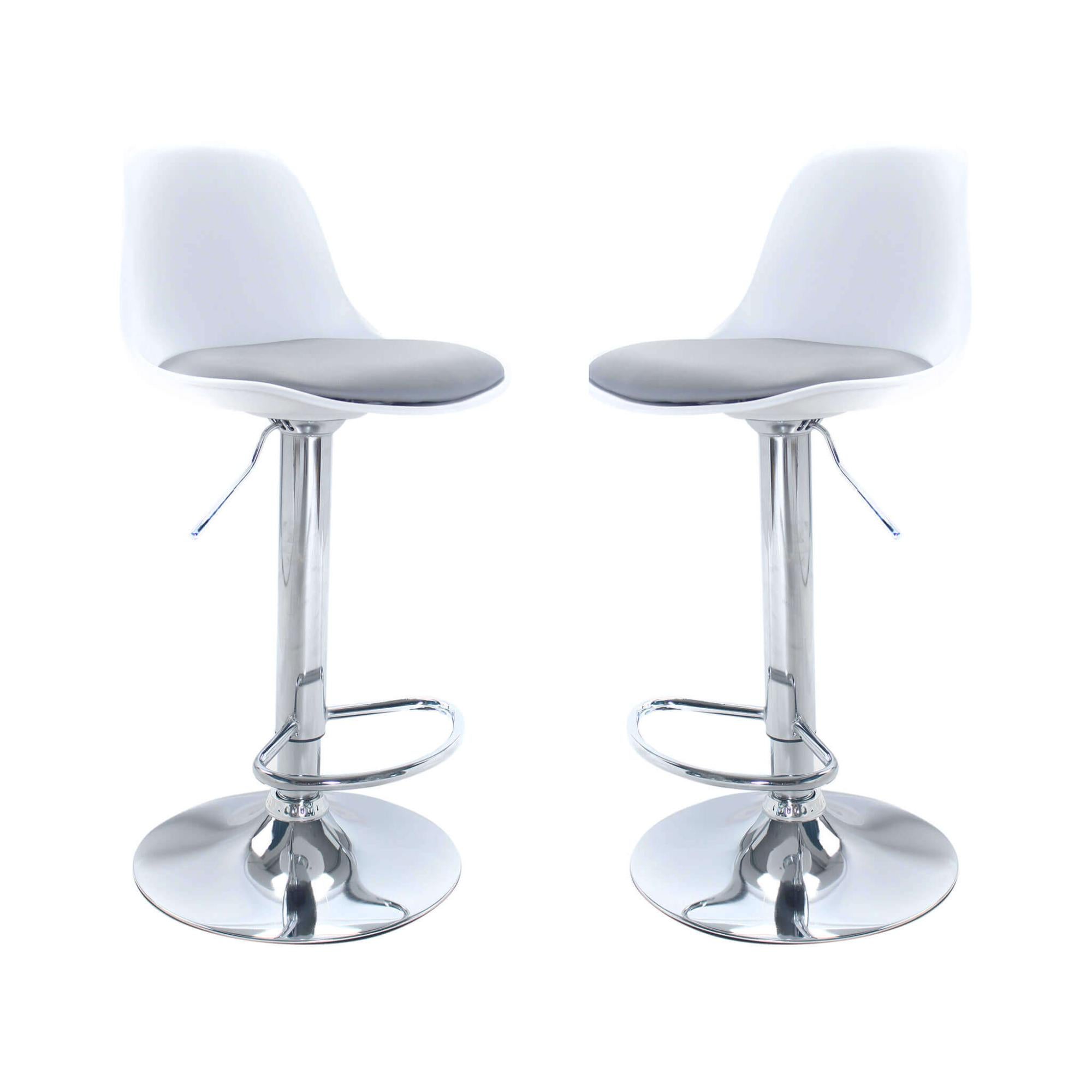 Set Di 2 Sgabelli Da Bar In Stile Industriale – 30x30x64 Cm, Con Poggiapiedi, Struttura A Tubi Ispessiti, Carico 150 Kg, Facili Da Montare, Colore Naturale
