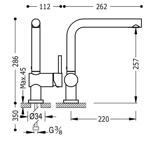 Top tres colors monomando fregadero vertical sale