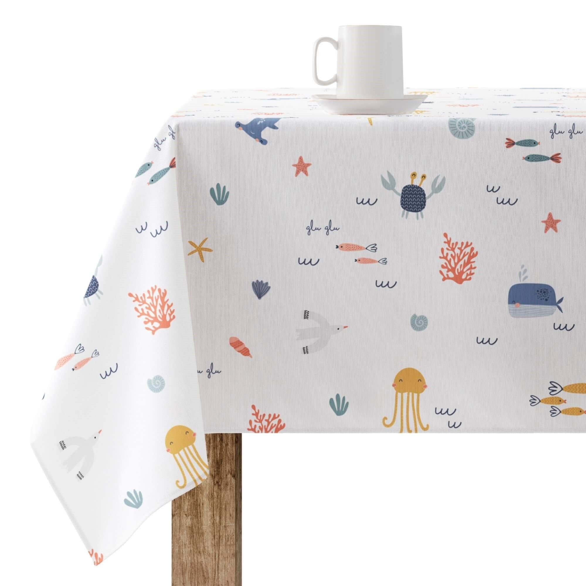 Tovaglia Vienna Rosa 140x220cm - Resinata Antimacchia, Poliestere - Foto 2