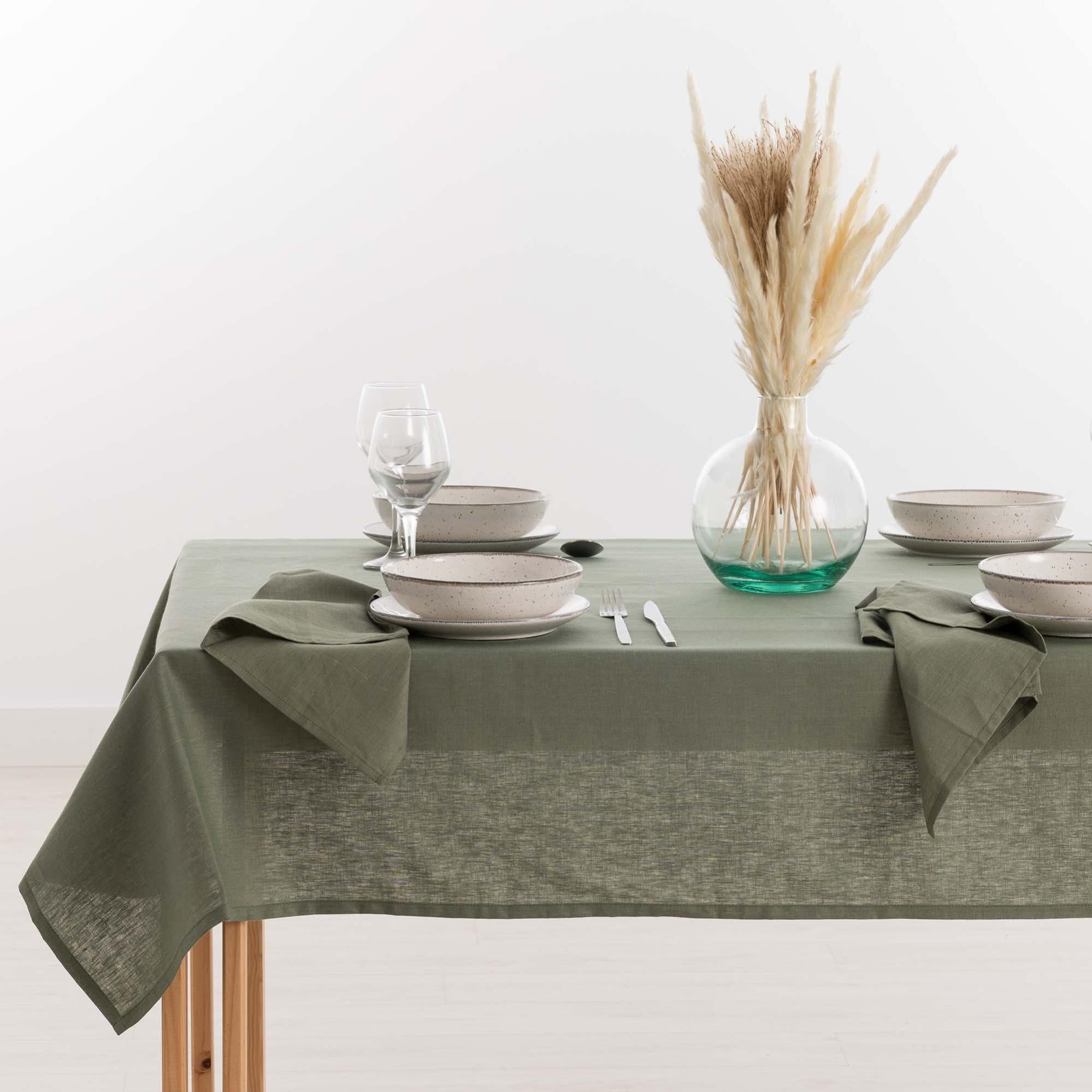 Federa Cuscino Premium Hofdeco - Verde Con Ricamo Foglie 50x50cm - Foto 7