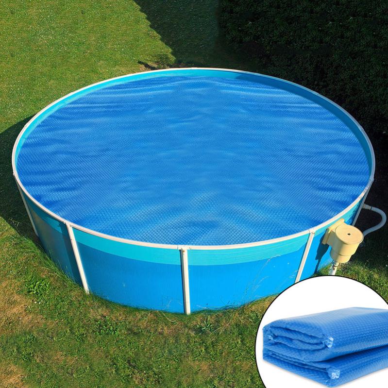 Bâche à bulles solaire ronde pour piscine, 5 m, 400 µ, en PE, couleur