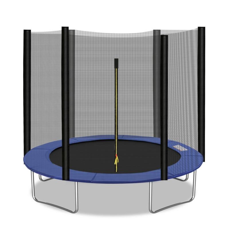 Poteaux De Trampoline 1,76 M – Acier Bleu, Mousse PE Anti-UV, Pour Modèles 6 à 16 Pieds (Kit 4 Poteaux + Vis)