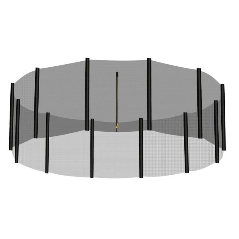 Poteaux De Trampoline Avec Rembourrage, Tubes Droits Pour Clôture De Sécurité, Couleur Bleu, Pièces Détachées Neuves (générique)